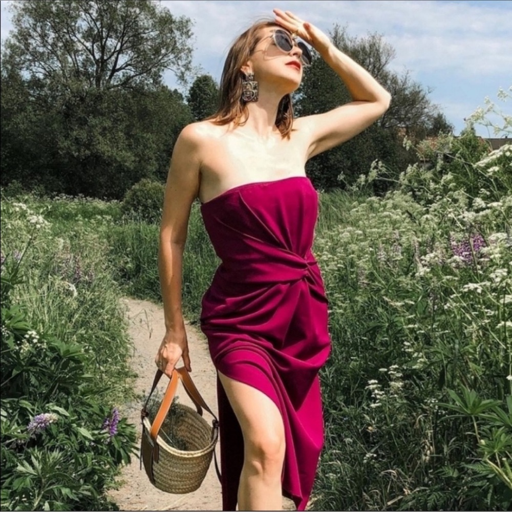 🆕 Zara Draped Midi Dress